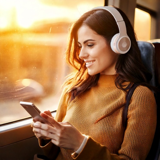 Person reading news on phone